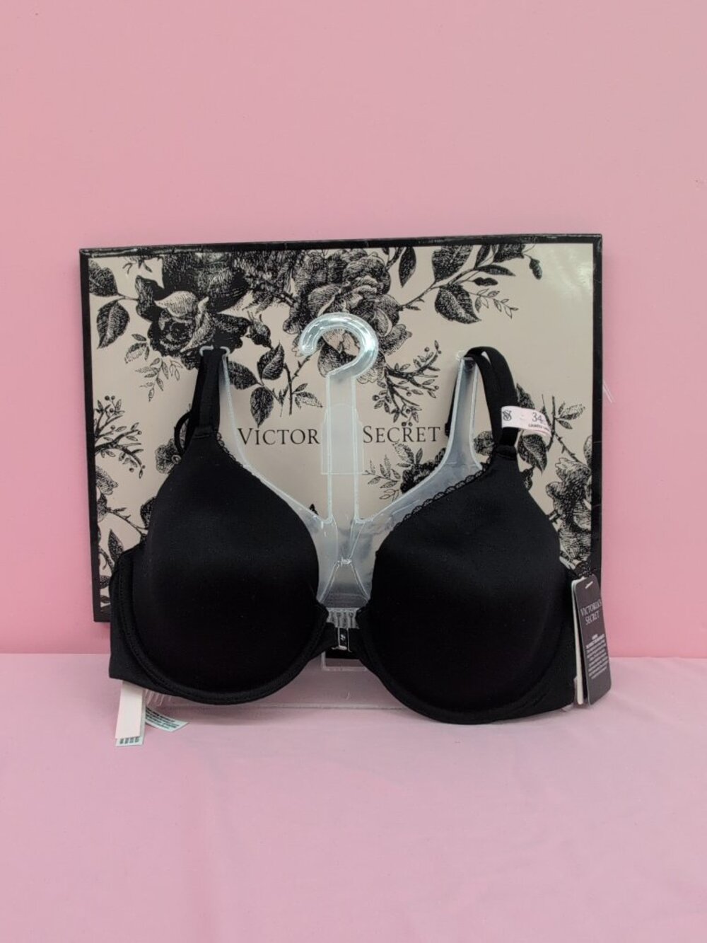 Victoria's Secret Body by VS Adaptive Front Close Bra 34C Black NWT